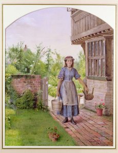 La giovane lattaia da George Goodwin Kilburne